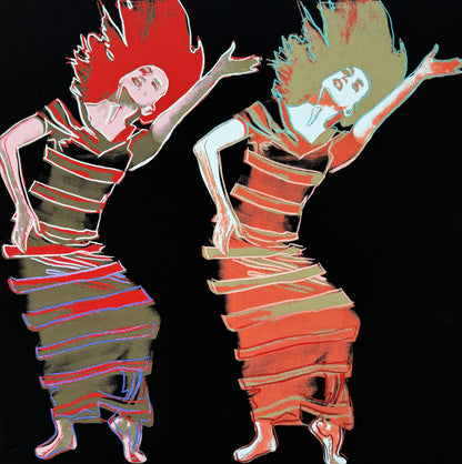 ANDY WARHOL “Martha Graham"- Orange Trial Screenprint- Proof Edition - 36x36" Wall Art