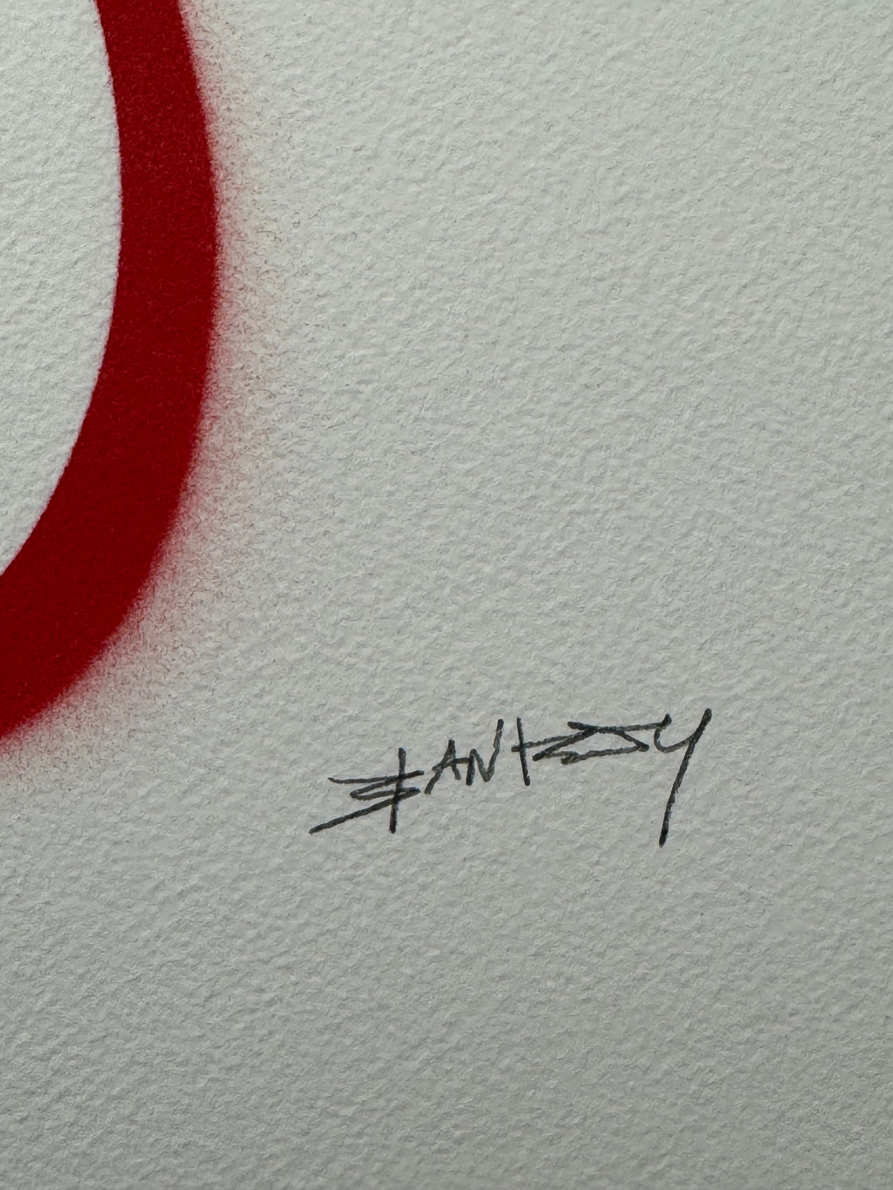 Banksy Olympic Looter | Original Spray Painting Wall Art