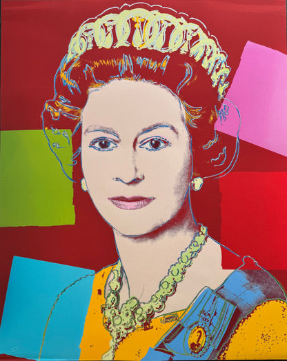 ANDY WARHOL “Queen Elizabeth"# 334– Screenprint Proof- Burnt Sienna - Diamond Dust- Museum Quality- Iconic Beauty