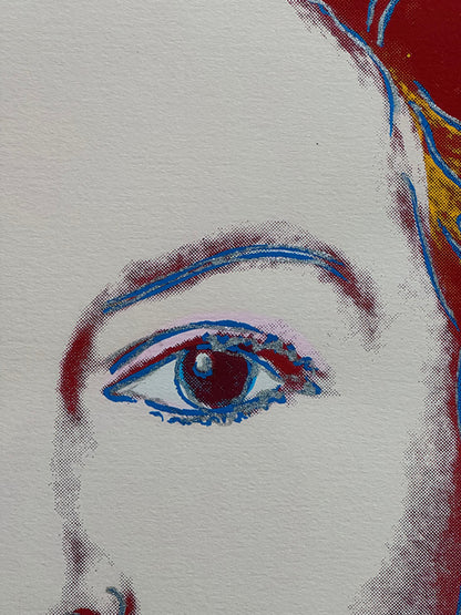 ANDY WARHOL “Queen Elizabeth"# 334– Screenprint Proof- Burnt Sienna - Diamond Dust- Museum Quality- Iconic Beauty