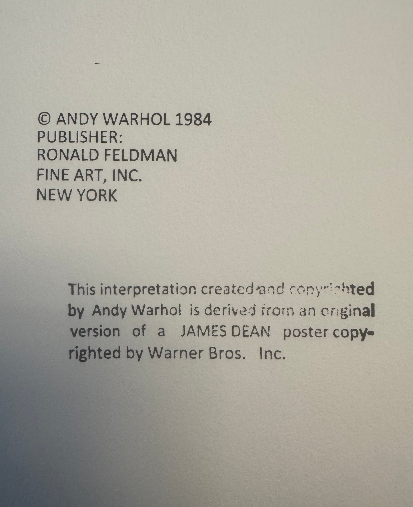 ANDY WARHOL "James Dean"(Rebel Without A Cause) Trial Screenprint Proof-Ads Suite- Original Ed. Red Color - 38x38" | Pop Art | Museum Quality