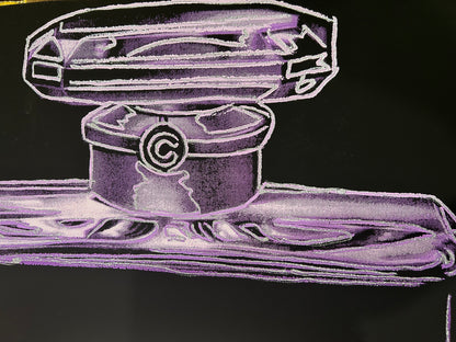 ANDY WARHOL – "Chanel"- Light Purple (Lavender) Trial Proof Screenprint- Diamond Dust-Ads Suite -38x38" | Pop Art | Museum Quality