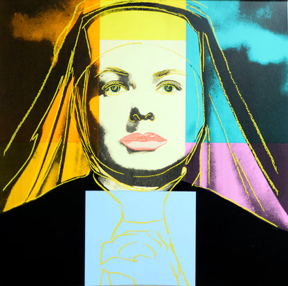ANDY WARHOL"Ingrid Bergman- the Nun" #314 -Layered Silkscreen Proof- Superb Quality- Unsigned-38x38" | Pop Art