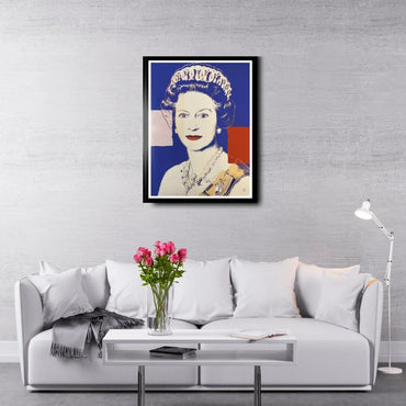 ANDY WARHOL “Queen Elizabeth"# 337– Blue Trial Proof -Screenprint- Diam.Dust-Museum Quality-Full Sized Wall Art- On Sale!