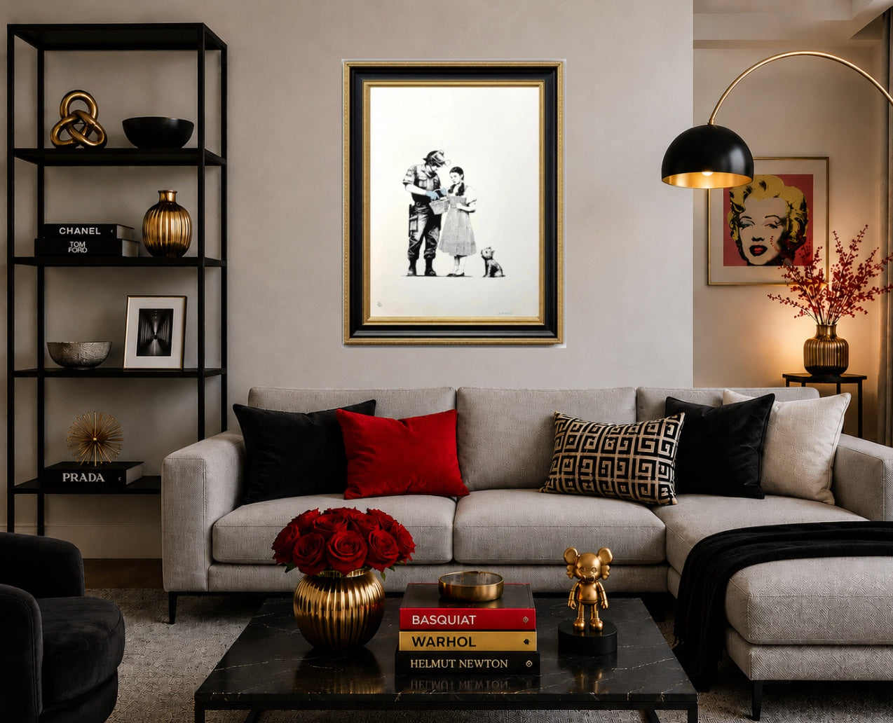 BANKSY "Stop and Search"-Screenprint- Signed-Wizard of Oz-Urban Street Art- Graffiti | Iconic Street Art