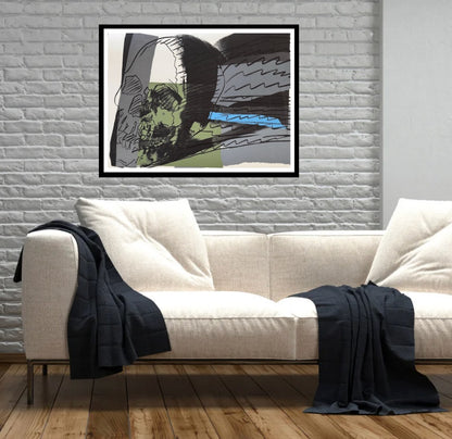 ANDY WARHOL "Skulls” #160-Screenprint Proof- Top Quality Skull 30 x 40"" Flat Ship- A Beauty!