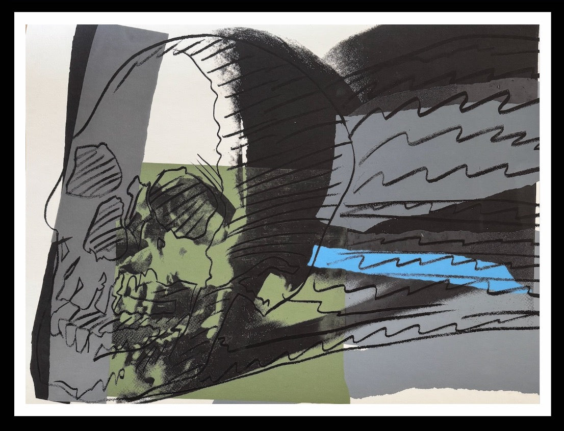 ANDY WARHOL "Skulls” #160-Screenprint Proof- Top Quality Skull 30 x 40"" Flat Ship- A Beauty!