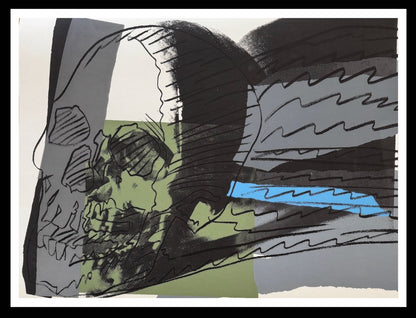 ANDY WARHOL "Skulls” #160-Screenprint Proof- Top Quality Skull 30 x 40"" Flat Ship- A Beauty!