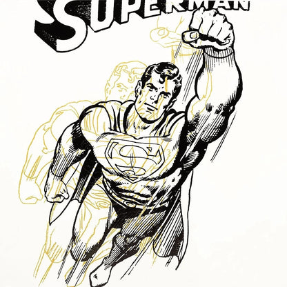 ANDY WARHOL– 2 Piece Pkg: “Superman Trials"- Multicolor Screenprint Proofs- Myths-Diamond Dust Museum Board-38 x 38" Wall Art