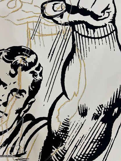 ANDY WARHOL– 2 Piece Pkg: “Superman Trials"- Multicolor Screenprint Proofs- Myths-Diamond Dust Museum Board-38 x 38" Wall Art