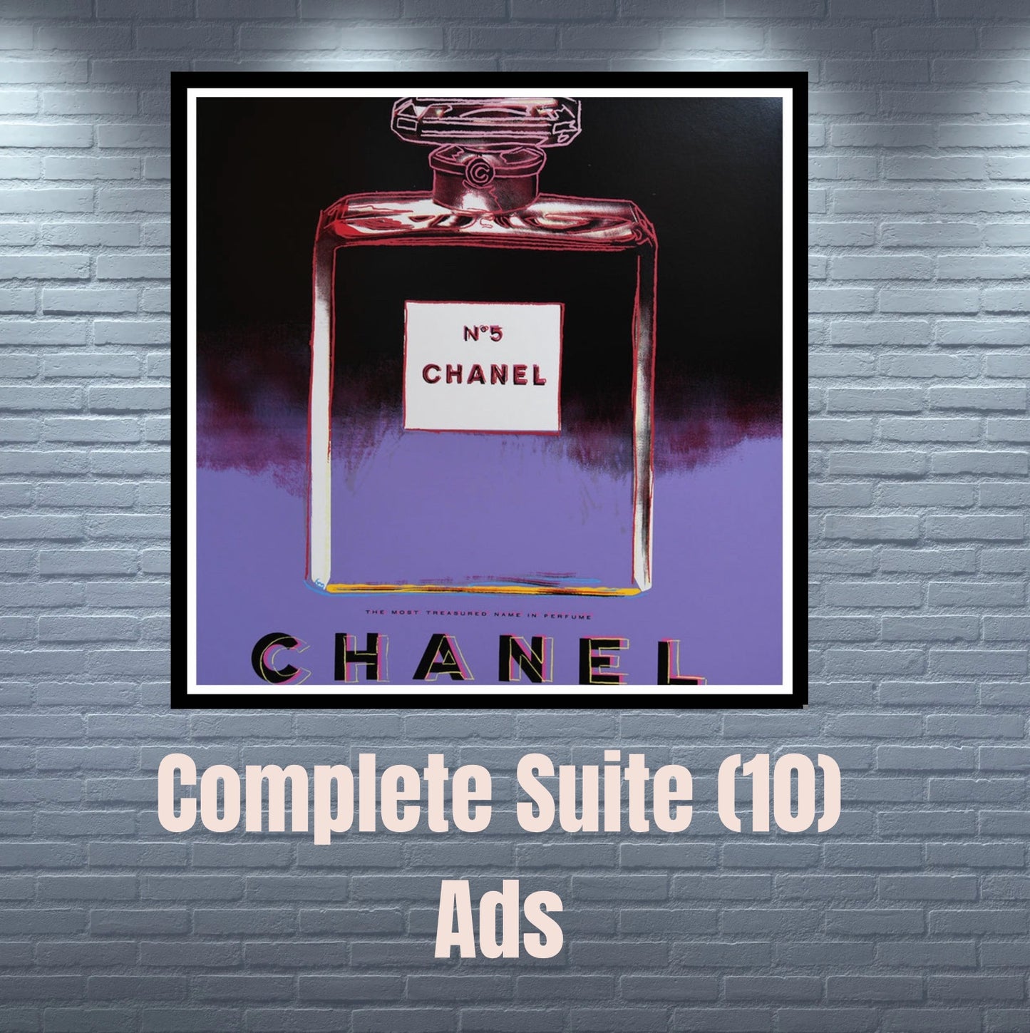 ANDY WARHOL – Complete Ads Suite-10 Silkscreens Proofs-Museum Quality 38 x 38" Buy & Save Big!