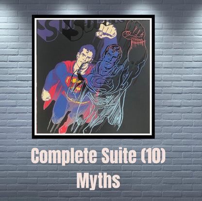 ANDY WARHOL – Complete Myth Suite- 10 Silkscreen Proofs- Museum Board 38 x 38" Superb Quality- Beautiful | Pop Art | Museum Quality