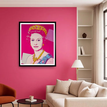 ANDY WARHOL “Queen Elizabeth" # 336–Pink Trial Proof -Screenprint- Diamond Dust-Museum Quality-Full Sized Wall Art