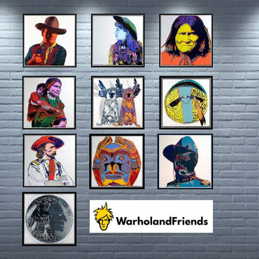 ANDY WARHOL– Full “Cowboys and Indians Suite"- 10 Silkscreens- Unsigned Proofs- Museum Quality-36x36" | Pop Art