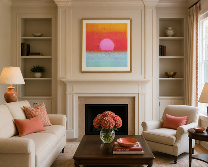 ANDY WARHOL– “Sunset"-#90 Unique Screenprint- Unsigned Proof Edition-Museum Quality 34x34" | Pop Art