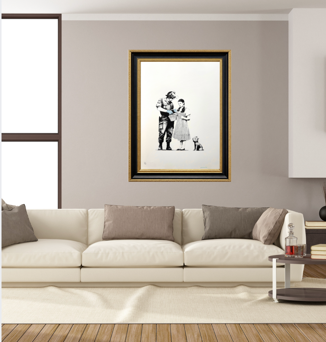 BANKSY "Stop and Search"-Screenprint- Signed-Wizard of Oz-Urban Street Art- Graffiti | Iconic Street Art