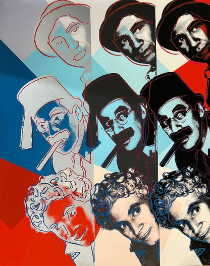 Full sized Andy WARHOL- "MARX Bros. & EINSTEIN"- 2 Silkscreens (Screenprints) Jews Suite- Fast Flat Ship- Best Quality - Best Price