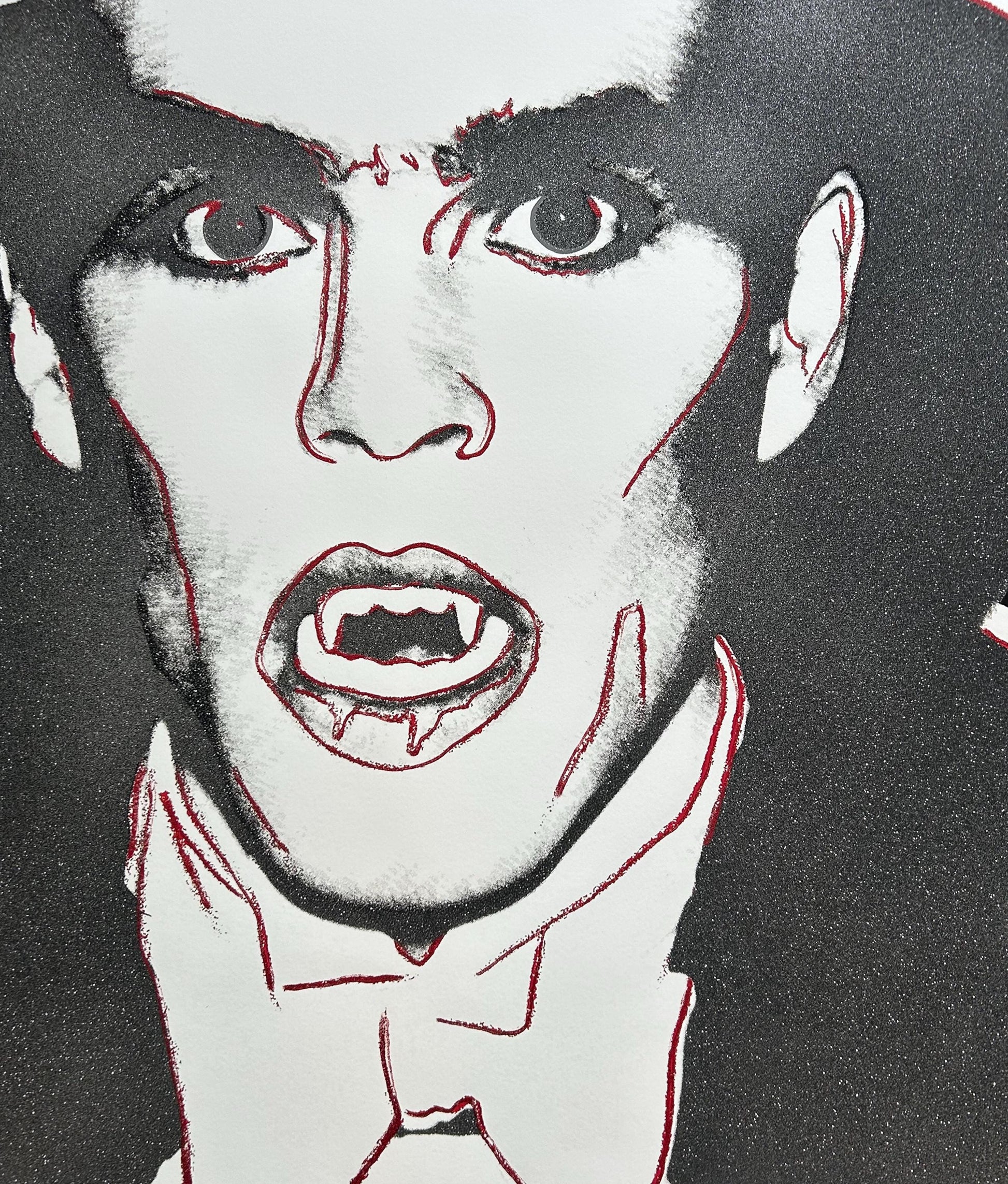 Andy Warhol Art for Home Décor - Original Dracula Trial Screen Print Paper Wall Art Full sized 38 X 38