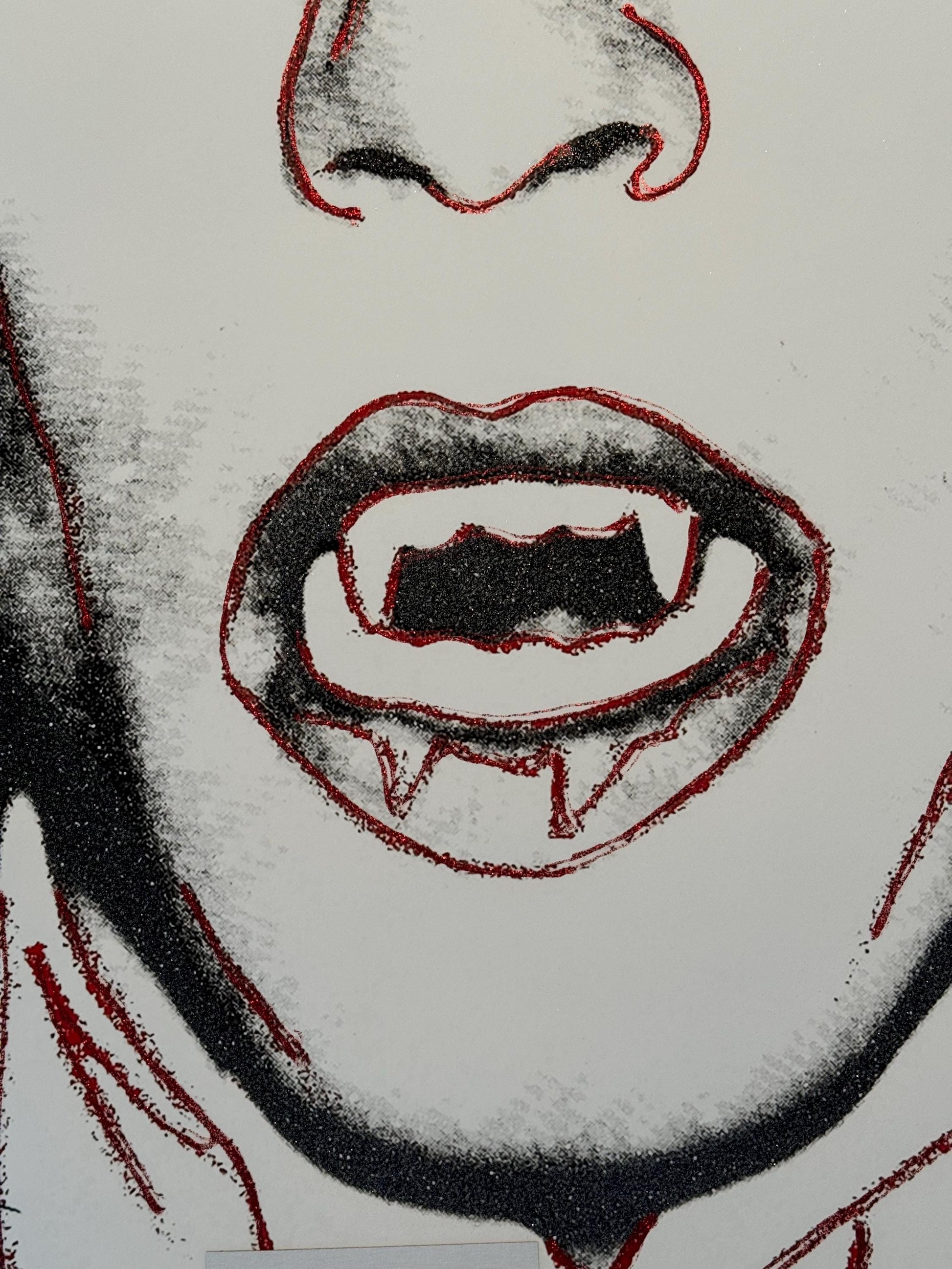 Andy Warhol Art for Home Décor - Original Dracula Trial Screen Print Paper Wall Art Full sized 38 X 38