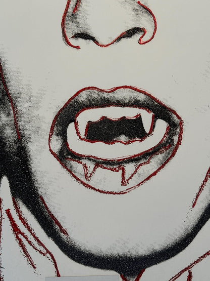 Andy Warhol Art for Home Décor - Original Dracula Trial Screen Print Paper Wall Art Full sized 38 X 38