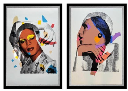 Full sized Andy WARHOL - 2 Piece Pkg. "LADIES and GENTLEMEN"- 2 Screenprints- Shipped Flat- Best Quality- Pride Month Sale!