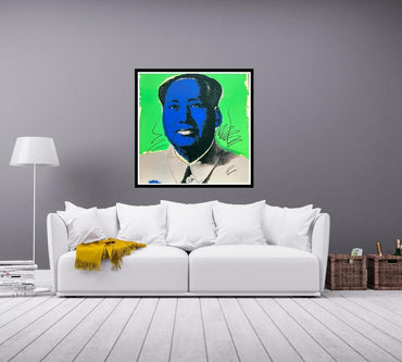 Full sized ANDY WARHOL “MAO” – F S #90 Screenprint Proof– Unsigned -Mao Zedong Pop Art – Bold Color – Ships Flat – Best Quality