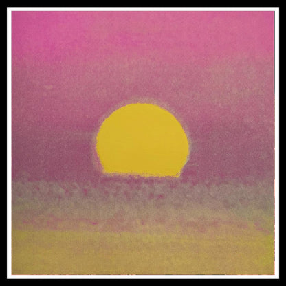 Full sized Andy Warhol "SUNSET" #13- Screenprint - Unsigned.-Top Quality & Best Price- Ships Wood Flat- Beautiful Colors