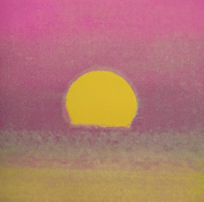 Full sized Andy Warhol "SUNSET" #13- Screenprint - Unsigned.-Top Quality & Best Price- Ships Wood Flat- Beautiful Colors