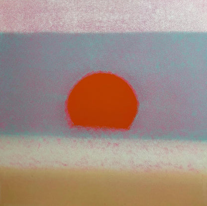 Full sized Andy Warhol "SUNSET"#77- Screenprint - Unsigned. Pop Art- Top Quality- Ships Flat- Great Colors- Get Best Price