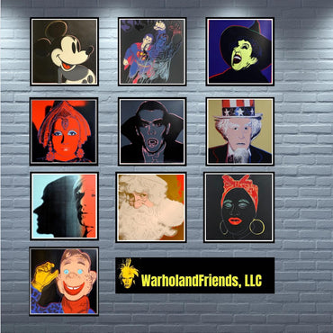 Full sized WARHOL- 10 MYTH SILKSCREENS (Screenprints)- Full Myth Series-Suite -Diamond Dust- Fast Flat Ship- Top Quality- Best Price!