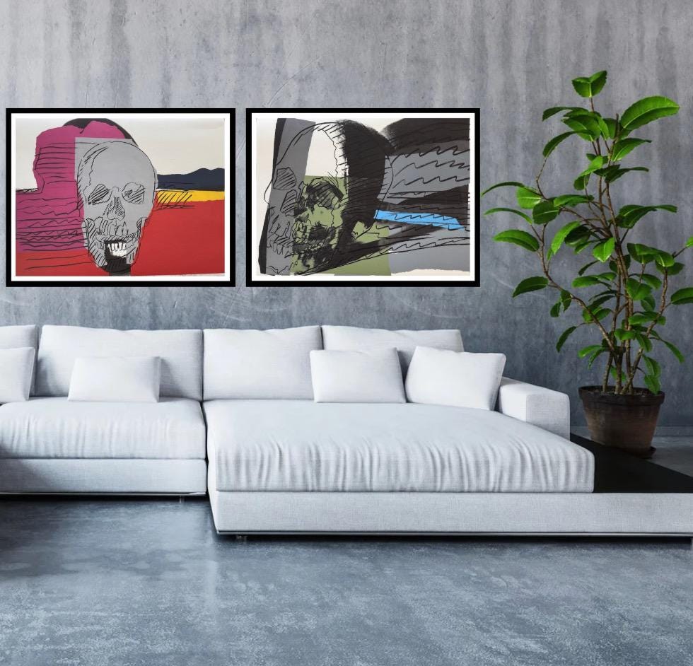 ANDY WARHOL 4 Piece Pkg: "Skulls”-Full Suite-Top Quality Proofs- 30 x 40"-Buy 4 & Save Big!