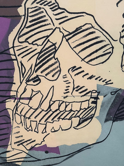 ANDY WARHOL "Skulls” #157-Screenprint Proof- Top Quality Skull 30 x 40"" Flat Ship- A Beauty!