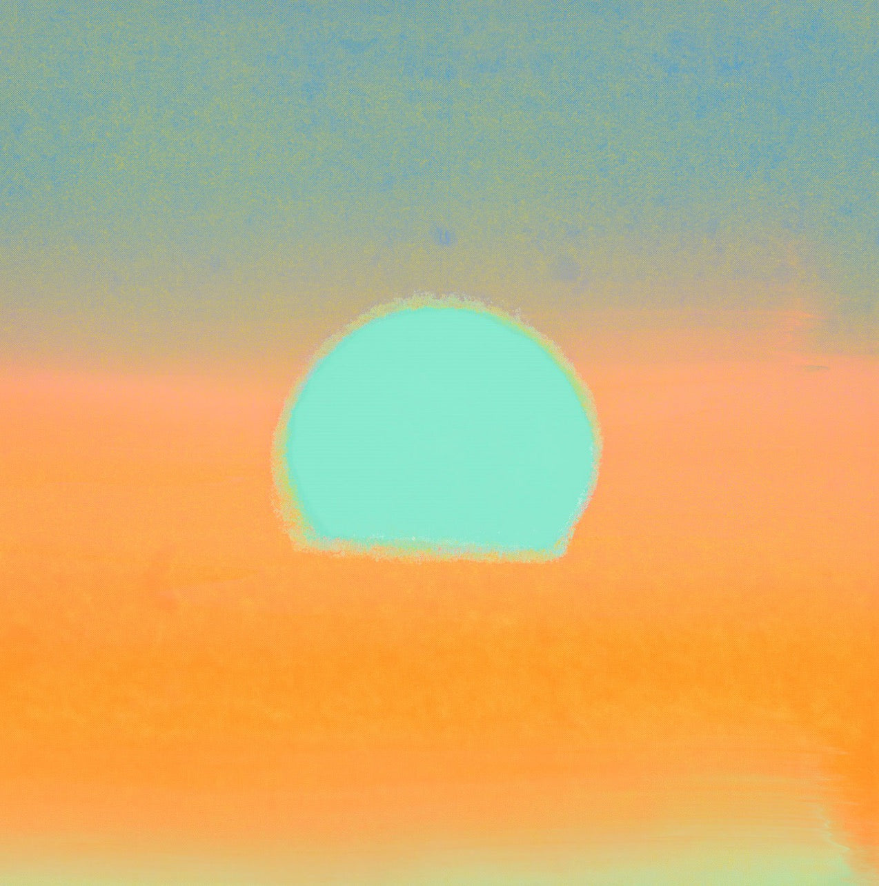 ANDY WARHOL– “Sunset"-#18 Unique Screenprint- Unsigned Proof Edition-Museum Quality 34x34" | Pop Art (Copy)