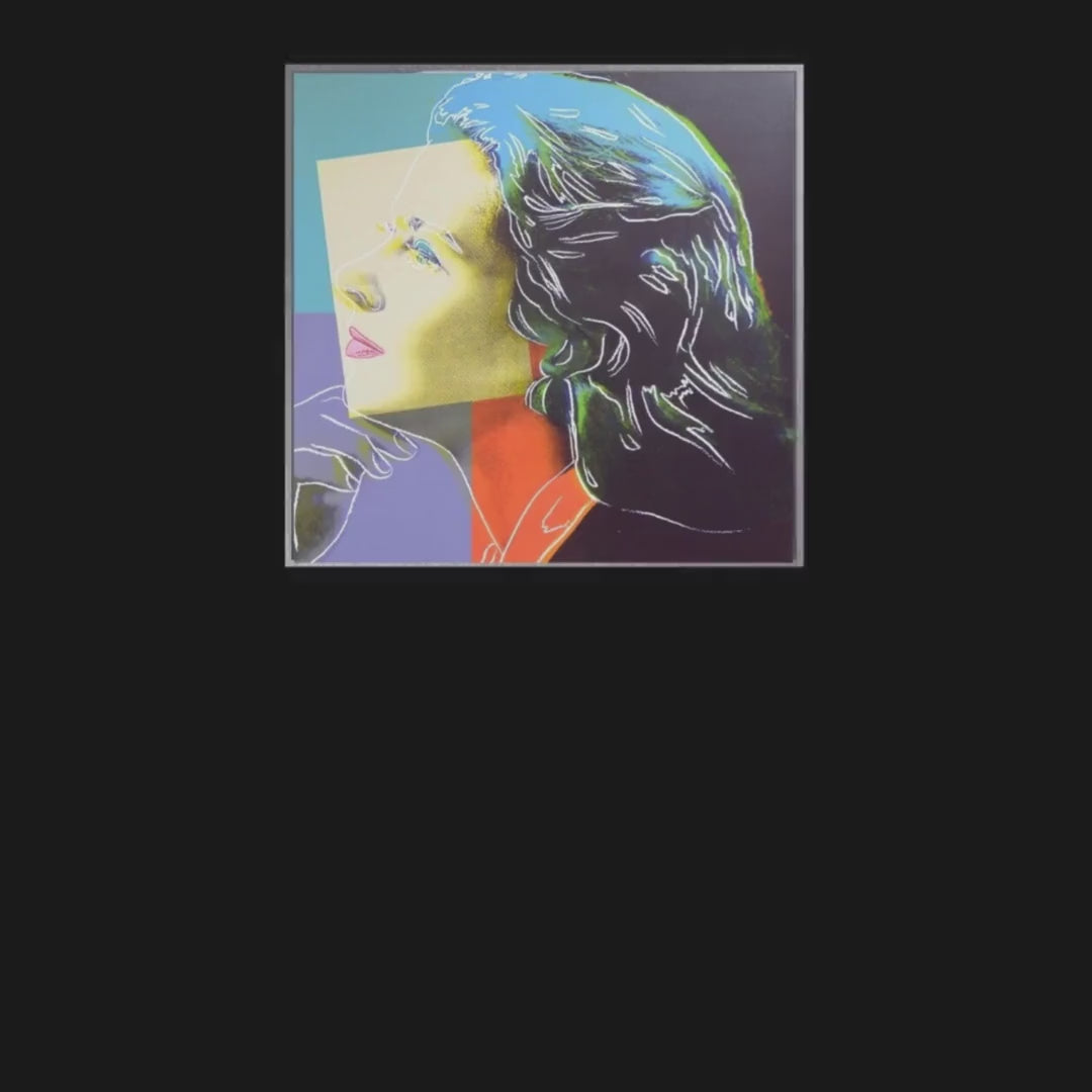 Full sized Andy WARHOL -  "Bergman Herself" - SILKSCREEN (Screenprint) Proof-  Museum Board. Shipped Flat- Best Quality - Beautiful!
