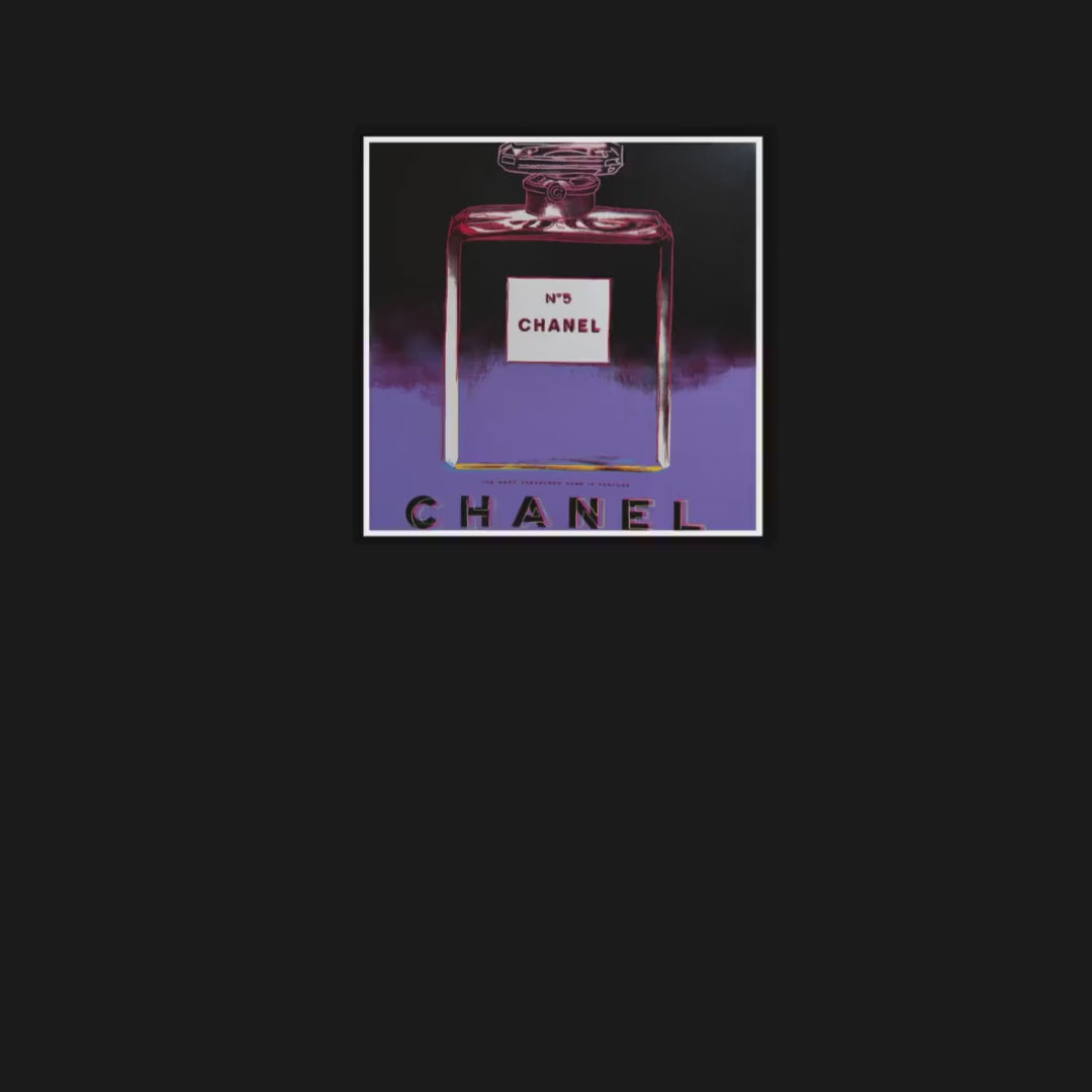 Pop Andy Warhol "CHANEL"l Wall Art Available In 38 X 38 Size – Screen Print Museum Paper Wall Art Décor