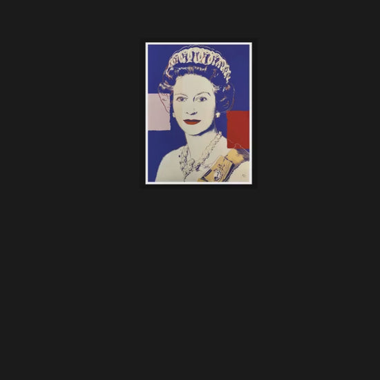 Queen Elizabeth Wall Art Perfect for Home Décor – Diamond Dust Andy Warhol Screen Print Wall Art