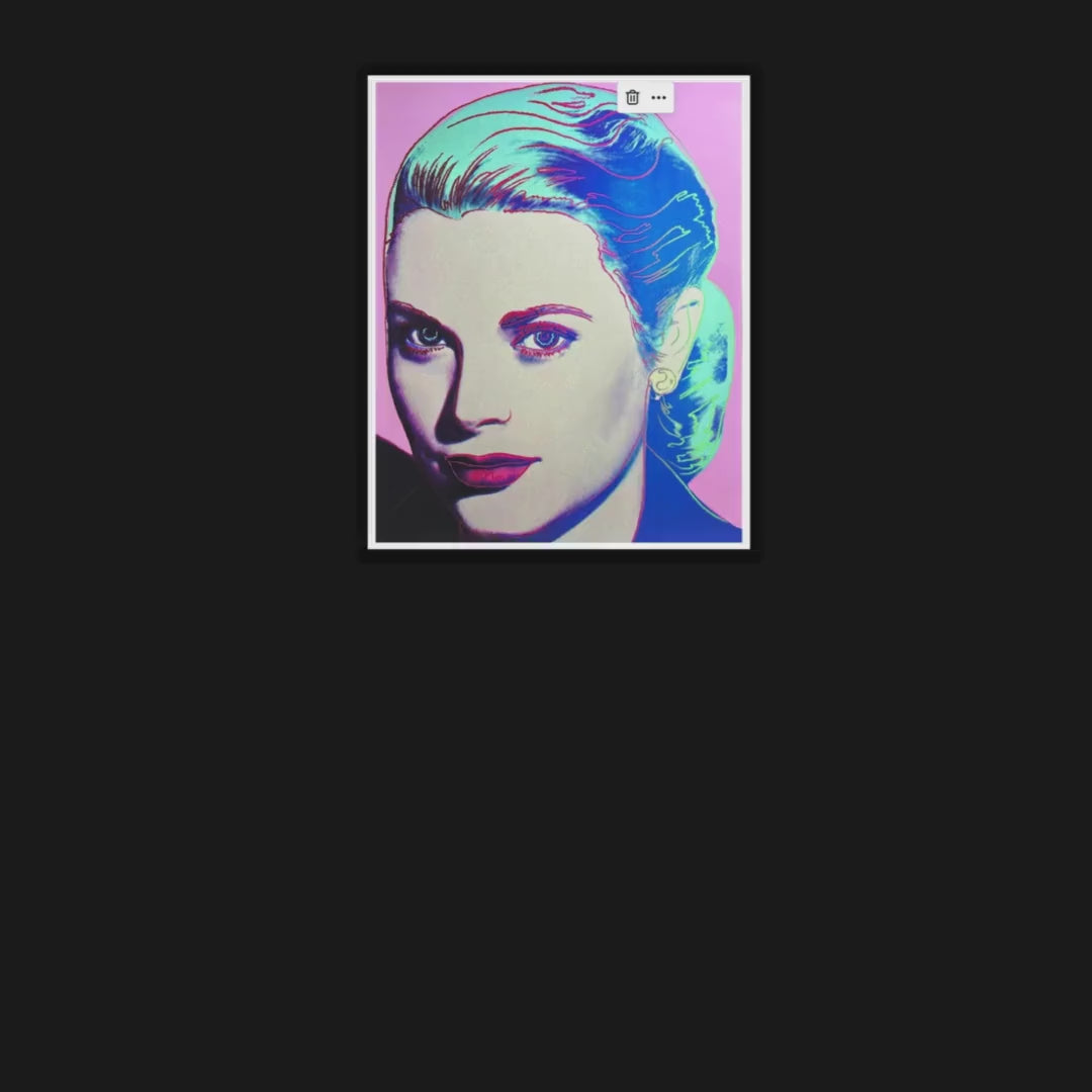 Full sized Andy Warhol -  "GRACE KELLY" - Trial  Screenprint -Museum Board-Best Quality -Excellent Condition- Shipped Flat- Beautiful Trial