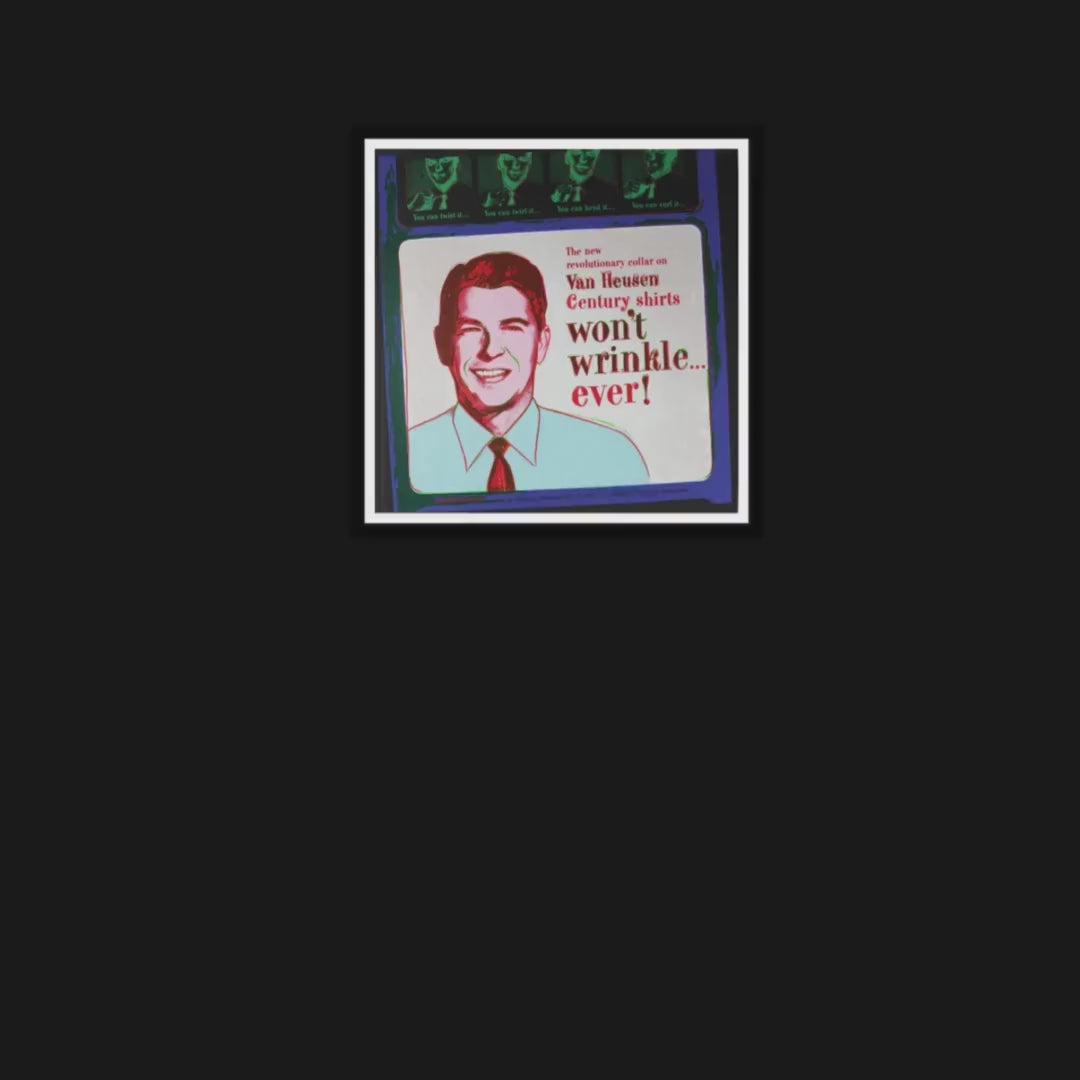 Full sized  Andy WARHOL “VAN HEUSEN”- Reagan Screenprint- Ads Suite- Museum Board- Best Quality- Ships Flat