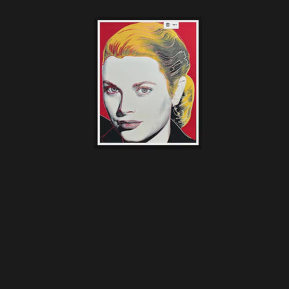 Full sized Andy Warhol -  "GRACE KELLY" -Trial Screenprint - Museum Board- Highest Quality- Shipped Flat-Beautiful Trial- Stunning Piece!