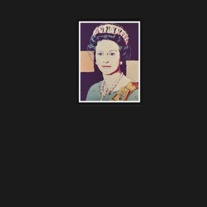 Queen Elizabeth Wall Art Perfect for Home Décor – Diamond Dust Andy Warhol Screen Print Wall Art