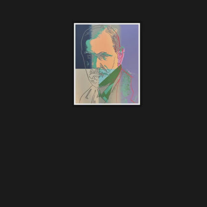 Full sized Andy WARHOL -"Sigmund Freud" - Silkscreen (Screenprint)- Jews Suite- Museum Board-Fast Flat Ship- Best Quality