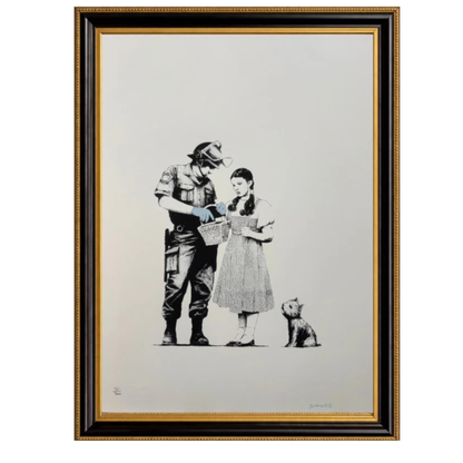 BANKSY "Stop and Search"-Screenprint- Signed-Wizard of Oz-Urban Street Art- Graffiti | Iconic Street Art